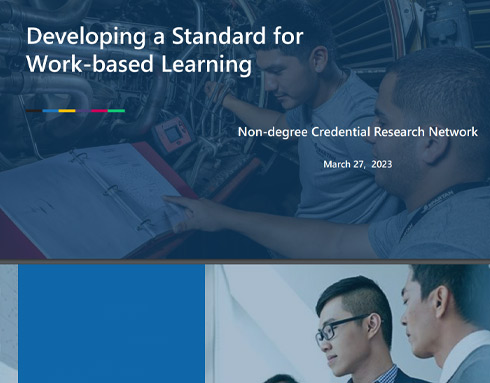 Developing a Standard for Work-Based Learning