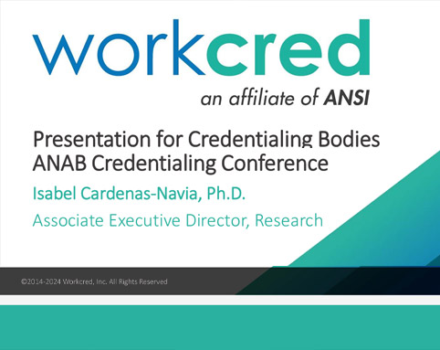 Presentation for Credentialing Bodies